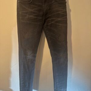 Amiri black skinny denim size 33 washed look